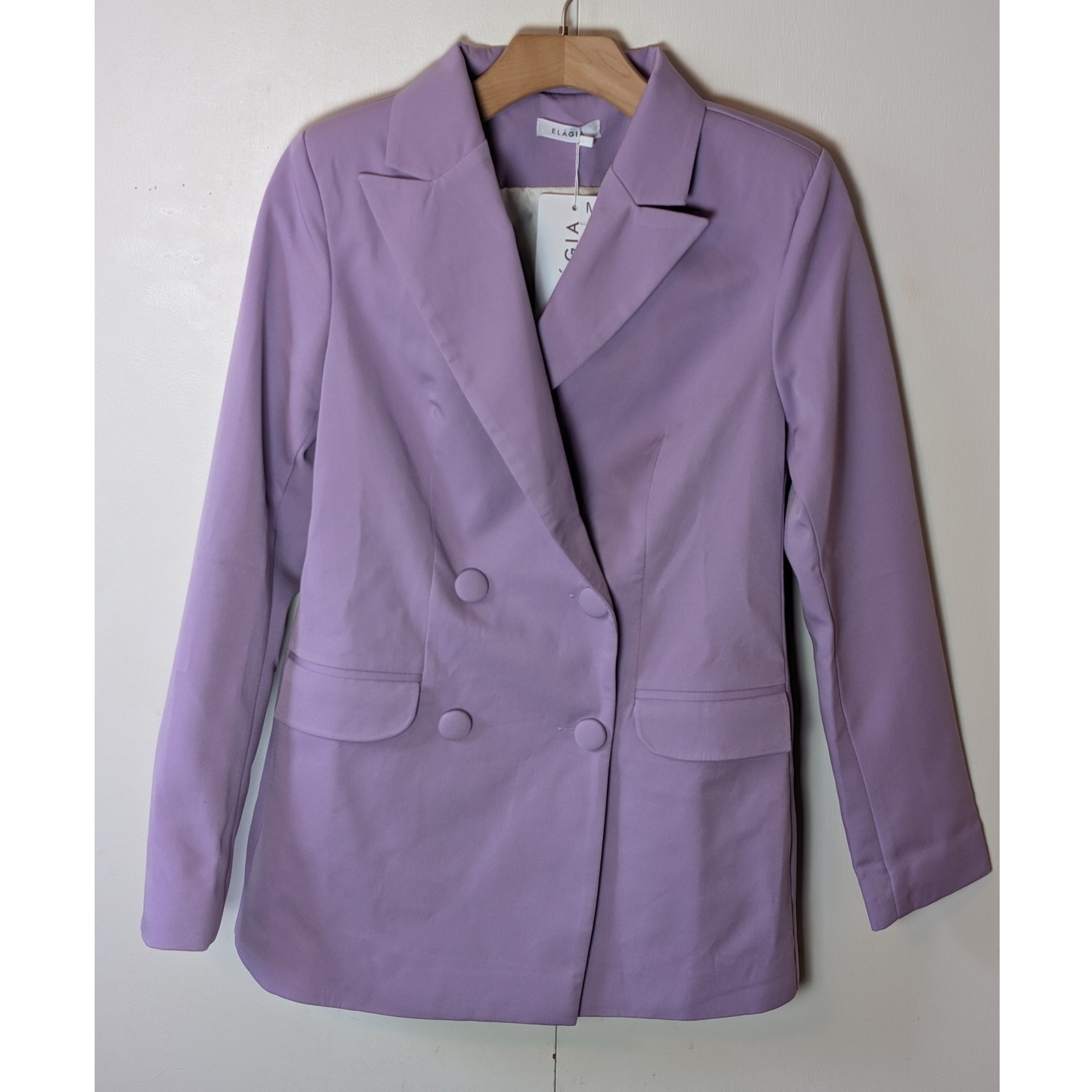 Elagia Womens Purple Blazer Medium — image 8 of 8